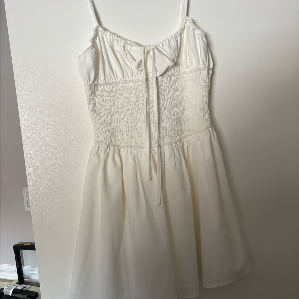 White Fox Boutique Cream Mini Dress